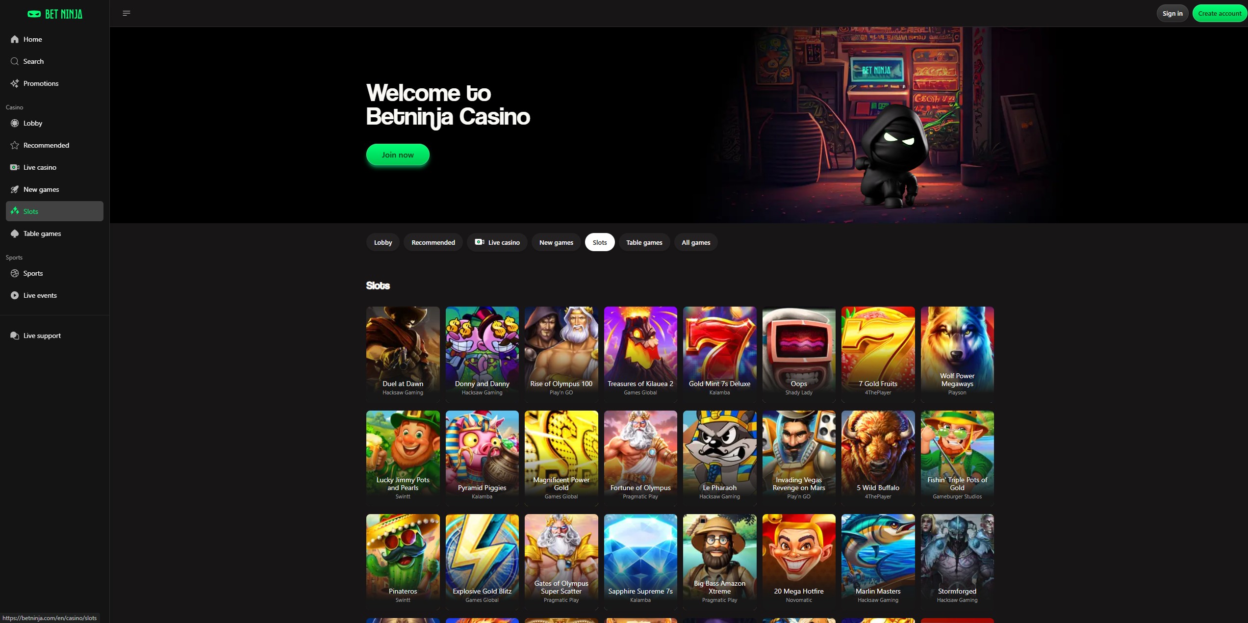 BetNinja screenshot 2