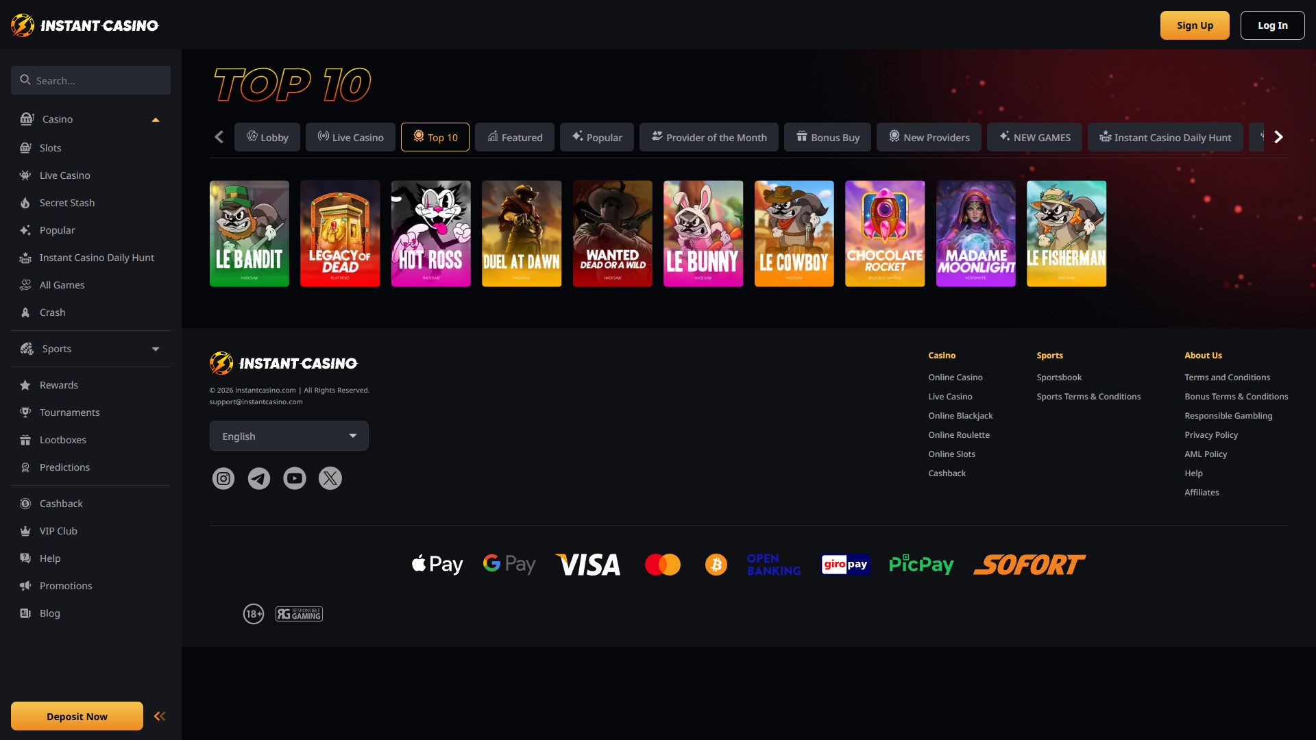 Instant Casino screenshot 2