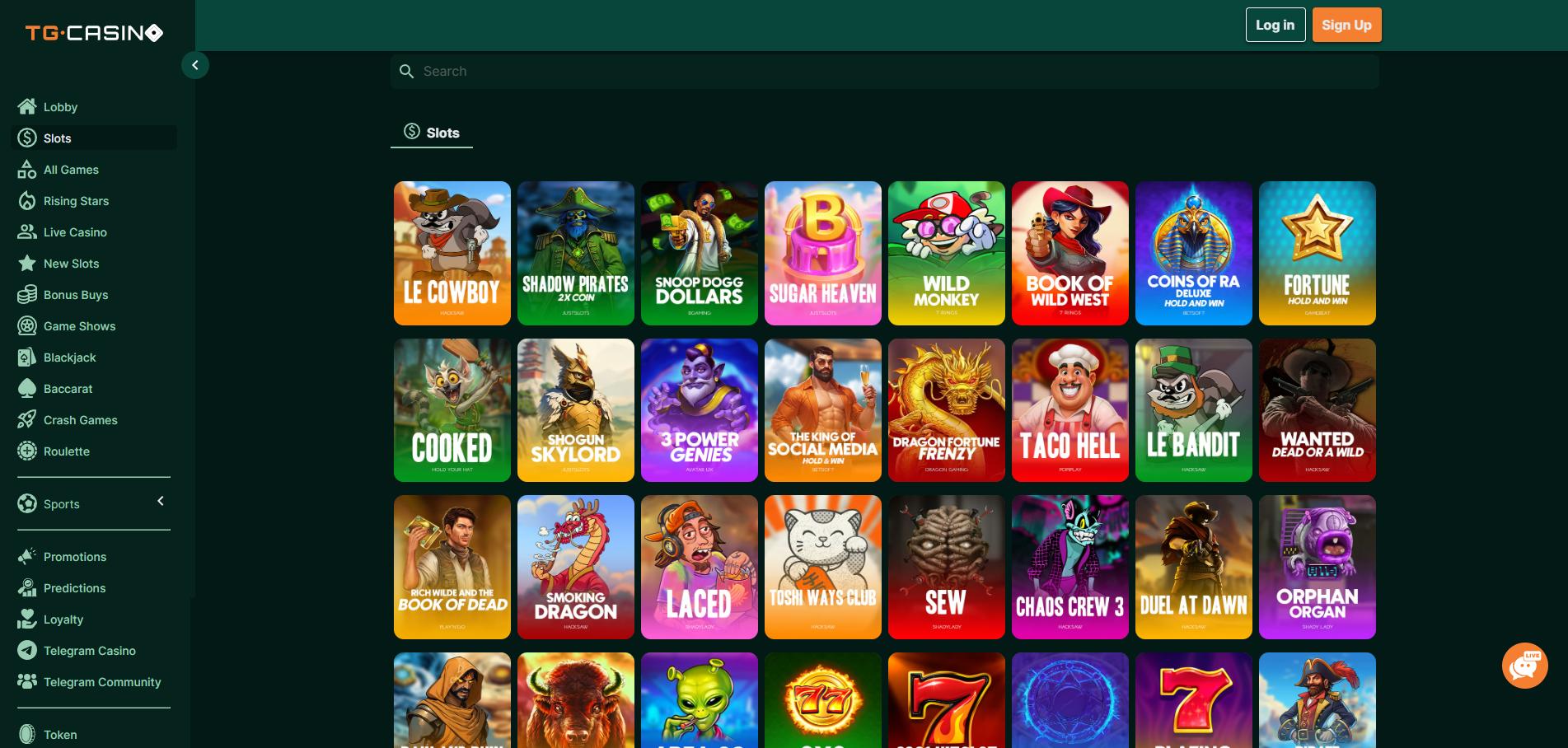 TG.Casino screenshot 2